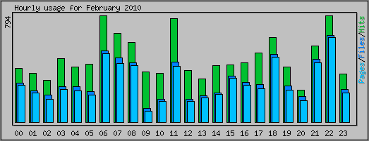Hourly usage